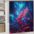 thumbnail image 5 of Independence Day Of The United States Flag 4 Piece Shower Curtain Sets, with Non-Slip Rugs, Toilet Lid Cover And Bath Mat, for Bathroom Decor Set, 5 of 8