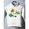 thumbnail image 3 of Birds And Fish With Crowns Hoodie Toddler -Image by Shutterstock,  2 Toddler, 3 of 4