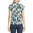 thumbnail image 3 of No Boundaries Juniors’ Tie Front Camp Shirt, 3 of 5