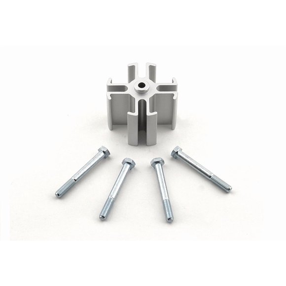 Mr. Gasket Cooling Fan Spacer 2393 2 Inch Thick; Natural; Aluminum; With Spacer/Washers/Bolts