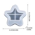 thumbnail image 4 of Fiudx Molde de Pegamento de Goteo, Diseño de Estrella Hueca Luminosa, Desmoldeo Suave y Fácil de Liberar, Adorno Decorativo para Habitación y Mesa, Manualidades Diy, Regalo Perfecto para Pascua y Fes, 4 of 6