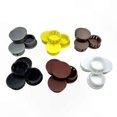 thumbnail image 2 of Lot de 10 Bouchons Ronds en Plastique pour Couvercles de Meubles 45mm Blanc, 2 of 5