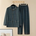 thumbnail image 4 of Pijamas de hombre Pantalones de manga larga de primavera y otoño para hombre Ropa de casa Traje fino de otoño e invierno para hombre, 4 of 5