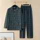 thumbnail image 4 of Pijamas de hombre Pantalones de manga larga de primavera y otoño para hombre Ropa de casa Traje fino de otoño e invierno para hombre, 4 of 5