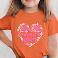 thumbnail image 2 of Zpanxa T-Shirts d'Été pour Filles Imprimé de la Fête de l'Indépendance Col Rond Manches Courtes Haut Polyester Spandex 5-6 Ans, 2 of 6