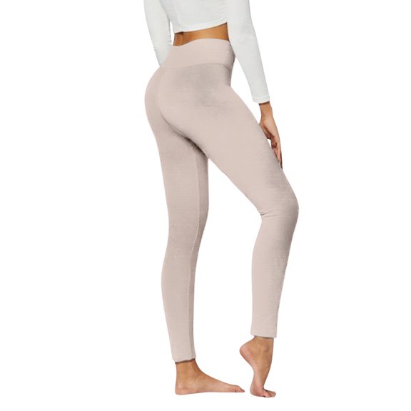 iHPH7 Yoga Leggings for Women Fall Leggings for Women Compression Leggings for Women Tummy Control Yoga Pants Soft Leggings for Women High Waisted Leggings for Women Beige L