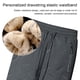 thumbnail image 3 of Pantalones Hombres Pantalones forrados de piel Ajuste holgado Lana de cordero Estilo casual Traje diario Ygjytge Gris*1 T 26 para Hombre, 3 of 7