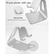 thumbnail image 4 of Soporte ajustable para teléfono celular, soporte para teléfono, base, base, soporte, soporte de escritorio de aluminio compatible - Plateado, 4 of 4