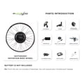 thumbnail image 5 of eBikeling Waterproof 48V 1200W Direct Drive 700C Front Motor Wheel Electric Bicycle Ebike Conversion Kit, 5 of 6