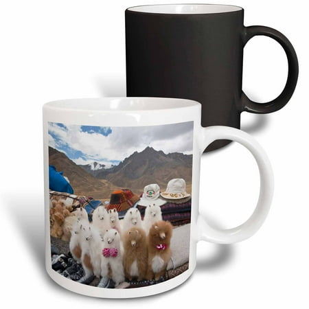 

3dRose Peru. Feliz Viaje. Wool llamas Souvenir market - SA17 MDE0123 - Michael DeFreitas Magic Transforming Mug 11oz