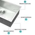 thumbnail image 4 of 30x18 Inches Brushed Nickel 18-Gauge Stainless Steel Undermount Single-Basin Kitchen Sink, 4 of 8