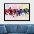 thumbnail image 2 of wall26 Framed Canvas Prints Wall Art - Washington Dc Skyline in Watercolor Background | Modern Wall Decor/Home Decoration Stretched Gallery Canvas Wrap Giclee Print. Ready to Hang - 24"x36", 2 of 5