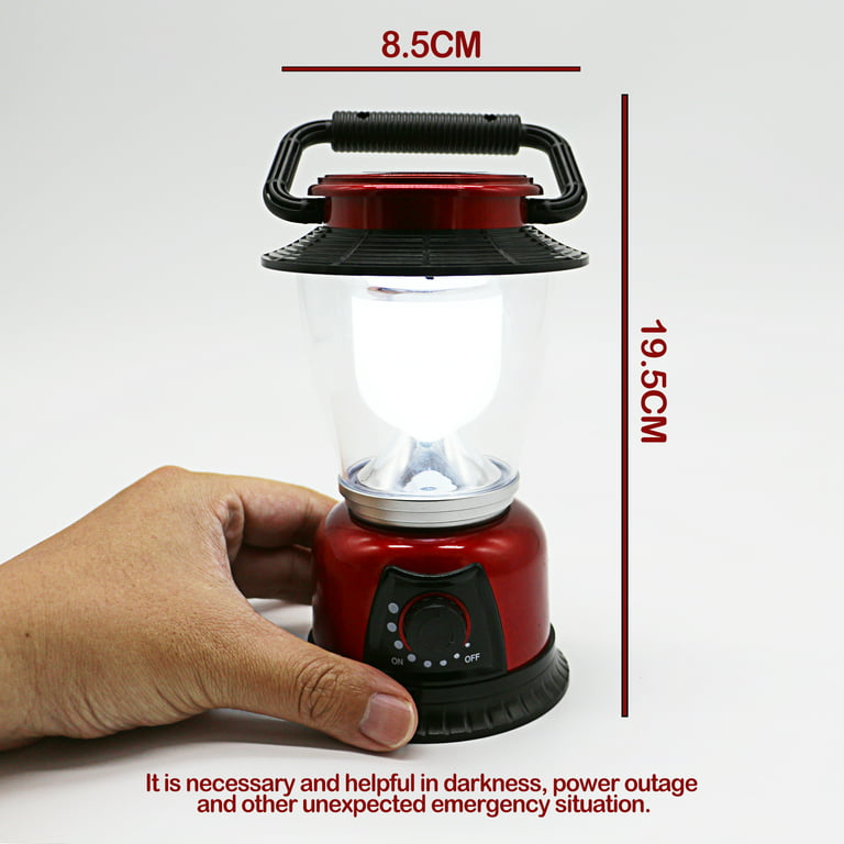 Portable Led Camping Lantern with Warm Light 2700K,Battery Operated Lights  with 1500mAh,Stepless Dimming,80LM,Rechargeable Flashlight for Short