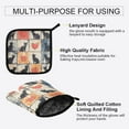 thumbnail image 3 of Yayeee Oven Mitts and Pot Holder Set of 2 Heat Resistant Kitchen Gloves Baking Hot Pad, Cats and Hearts, 3 of 5