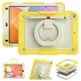thumbnail image 6 of Allytechgroup Screen Protector Case for Apple iPad 6th 5th Generation 9.7" 2018/2017, Heavy Duty Protective Build-in Pencil Holder Handle Stand Rugged Bumper Case Kids Friendly,Yellow, 6 of 11
