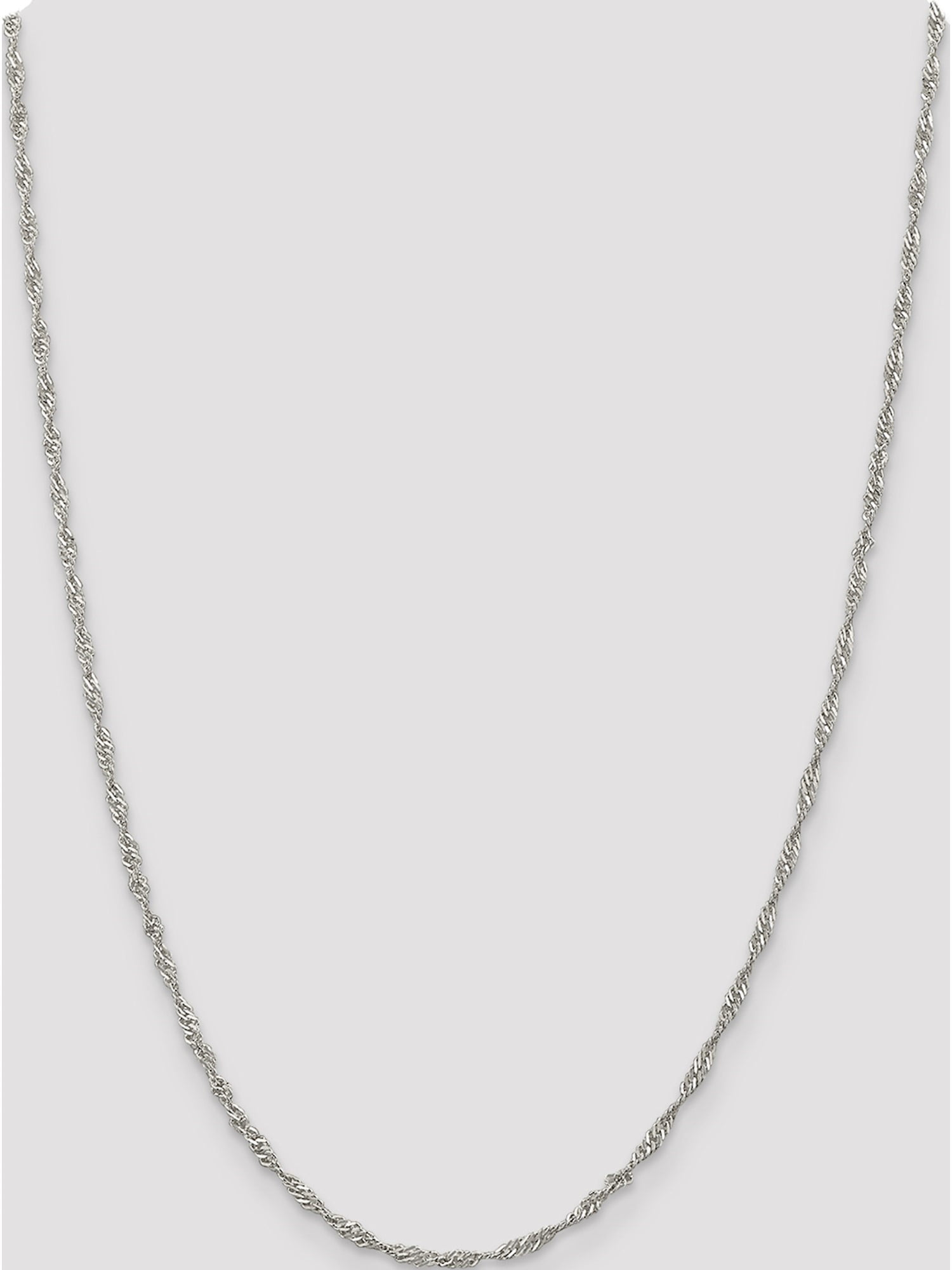 Sterling Silver 2.25mm Singapore Chain
