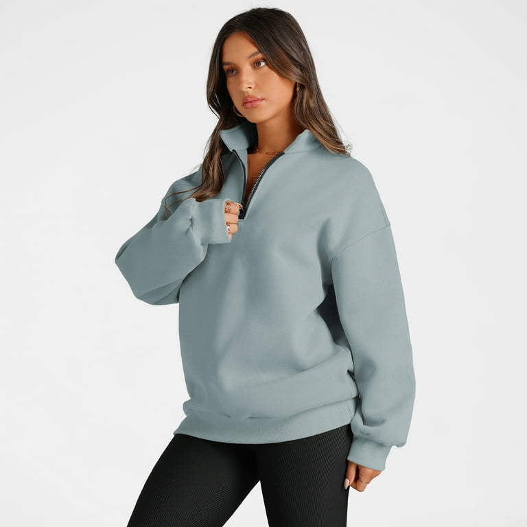 SUNBS Womens Oversized Sweatshirts Half Zip Pullover Fall Fashion