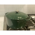 thumbnail image 3 of Lodge Cast Iron 6.5 Quart Enameled Cast Iron Dutch Oven, Emerald Green, 3 of 6