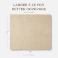 thumbnail image 5 of Comfy Cubs 100% Cotton Waffle Weave Blanket - Soft Lightweight Blankets (Sand, 108" X 90"), 5 of 8