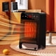 thumbnail image 1 of Calentadores para uso en interiores, calentador de pared de 1800 W con pantalla LED remota, calentador pequeño enchufable con termostato ajustable y temporizador para RV, hogar, oficina, baño, ventila, 1 of 9