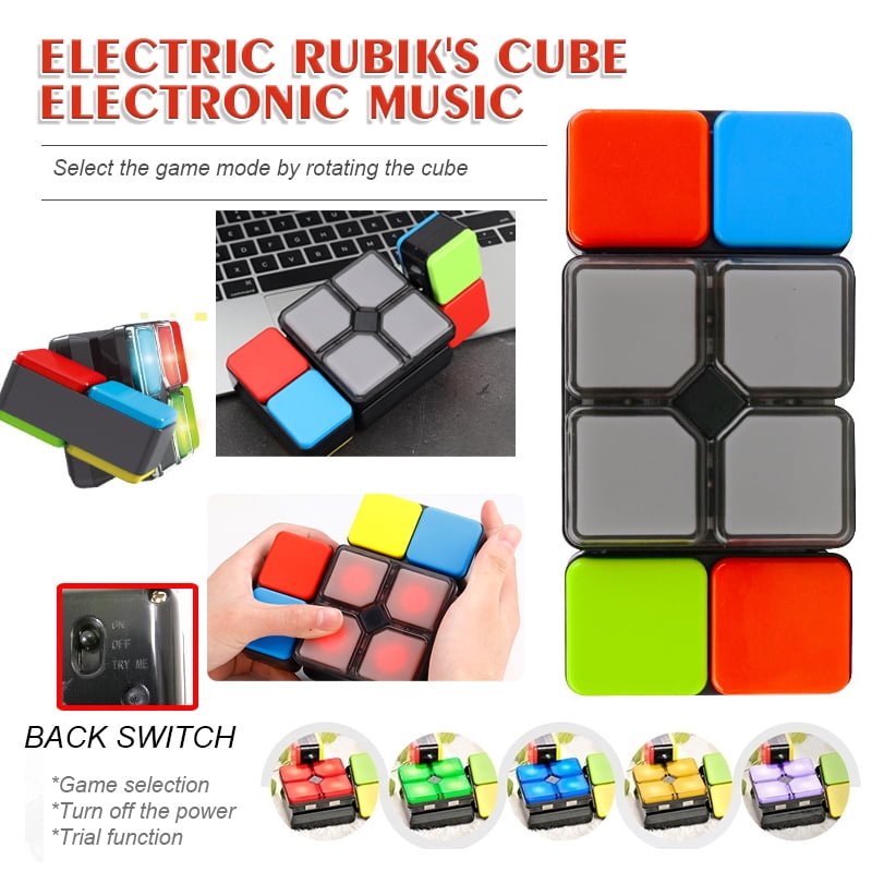 7-in-1 Handheld Game for Kids Fun Gift Toy for Kids Ages 6-12 Years Old STEM Toy for Kids Boys & Girls UNIQUE KIDS Flashing Cube Electronic Memory & Brain Game 