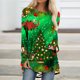 thumbnail image 1 of Pntutb Navidad Mujer Moda Casual Manga larga Cuello redondo tops Blusa suelta Camisas estampadas Pntutb Pntutb-6760, 1 of 5