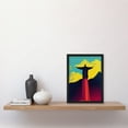 thumbnail image 2 of Christ the Redeemer Rio Brazil Pop Art Artwork Framed Wall Art Print A4, 2 of 4