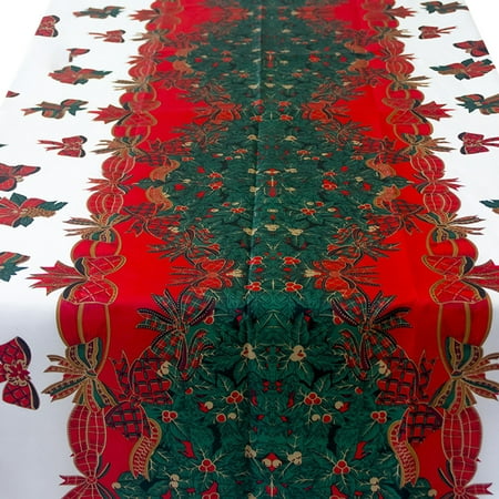 

Machinehome Christmas Table Cloth Cover Polyester Fibre Rectangular Hotel Tablecloth Party Dinner Decoration