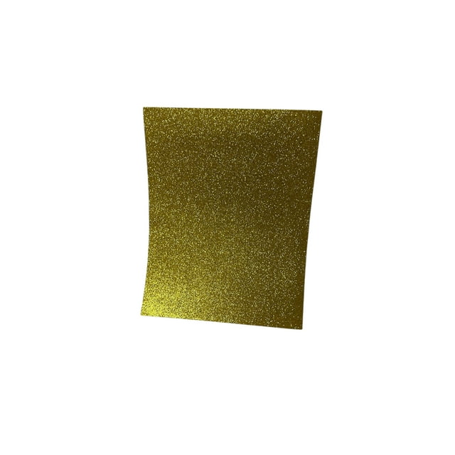 Foamy Diamantado Dorado Tamaño Carta 21.5x27.5 cm espesor 1.6mm con 10 piezas