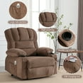 thumbnail image 6 of UHOMEPRO Power Lift Recliner Chair for Elderly with Heat and Massage, Recliner Chair for Livingroom with Infinite Position and Side Pockets , USB Charge Port, Cup Holders Fabric, Brown, 6 of 13