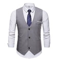 thumbnail image 1 of Men Suit Vest Sleeveless Tuxedo Waistcoat, 1 of 2