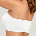 thumbnail image 4 of Wutalume Women's Strapless Bandeau Bras - Includes 2 Pairs Straps, Versatile Strapless Bra for Halter, Cross-Back, or Everyday Chic,White 36, 4 of 8