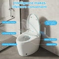 thumbnail image 5 of Smart Bidet Toilet with Auto Open Seat & Lid Luxury toilet with instant heating, warm air dryer, RGB ambient light, feminine & rear wash, adjustable water temp/pressure, foot & remote flush, 5 of 7