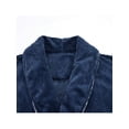 thumbnail image 3 of Men's Thickened Flannel Bathrobe, Long Style, With Warm Fleece, Perfect For Autumn/Winter, 3 of 5