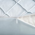 thumbnail image 5 of Phantoscope 18" x 18" Modern Light Blue Plaid Velvet, Polyester Throw Pillow , ( 2 Count), 5 of 6
