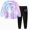 G837-Light Purple, variant on HFHAPW Girl Boys Pajamas Kids 2 Piece Pjs Set Long Sleeve Top and Pants Girl Boys' Sleepwear