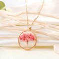 thumbnail image 3 of Collar con colgante de flores secas, collar de girasol de resina para mujeres y niñas, 3 of 5