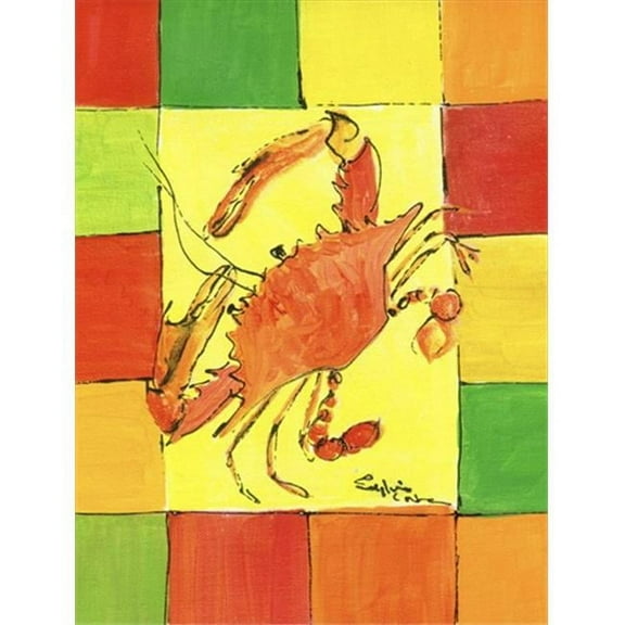 11 x 15 in. Crab Flag Garden Size