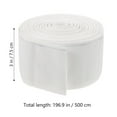 thumbnail image 2 of HLONK Rideau de Porte Rideaux de Fenêtre Rideau Plissé Ruban de Douche Ruban de Draperie Ruban de Rideau Ruban Adhésif Détachable Coton Blanc, 2 of 6