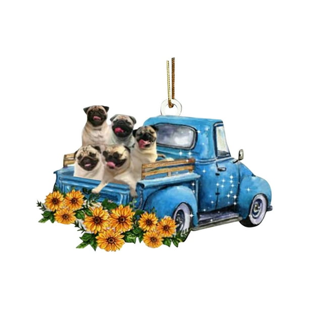 Acrílico coche cachorro colgante autopartes llave colgante mochila colgante pequeño animal Wmkox8yii fhajkh1556
