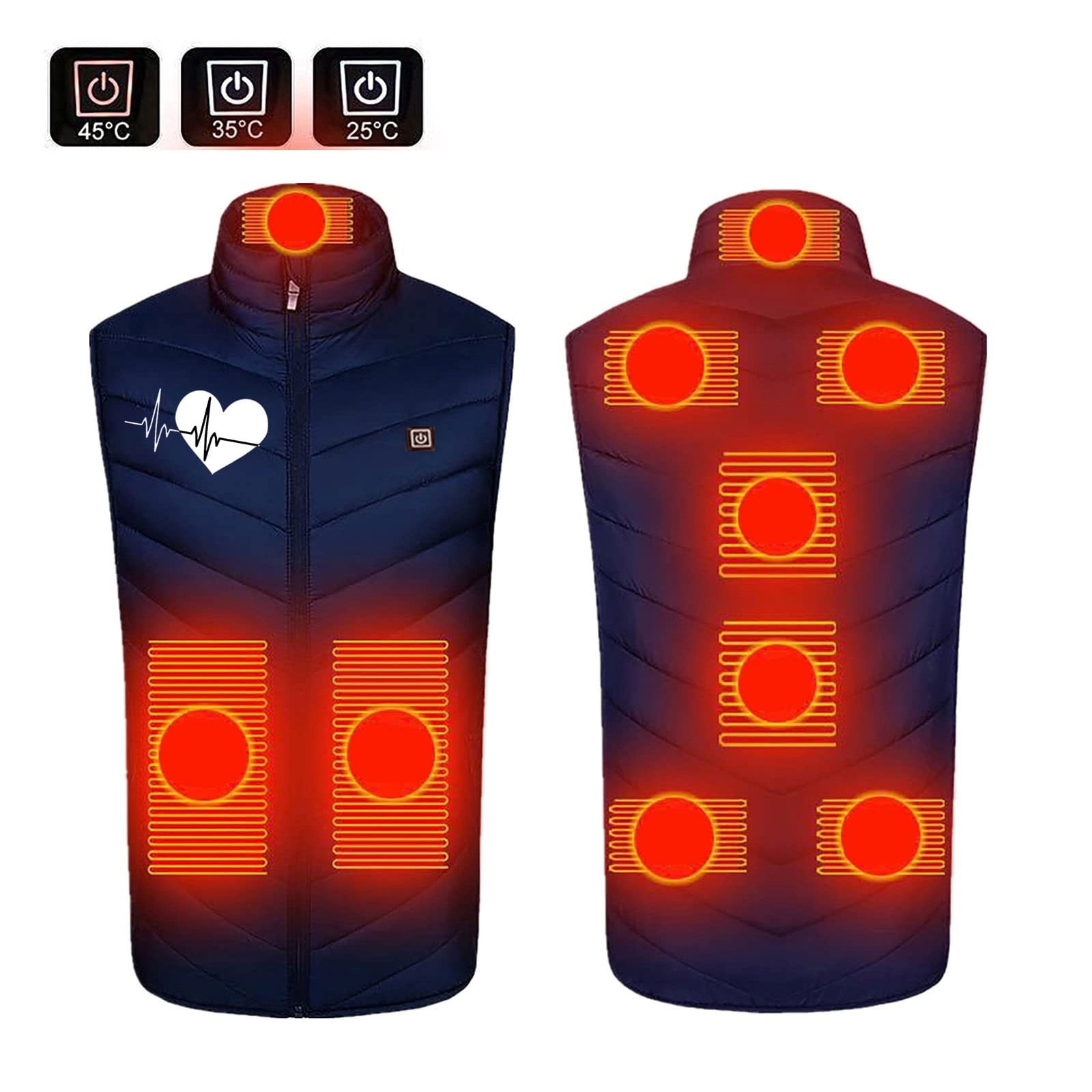 Meichang Gilet Chauffant pour Hommes et Femmes Imperméable Vêtements de Travail Extérieurs Veste Chauffante Électrique Rechargeable Manteau Chauffant pour la Neige Meichang Gilet Chauffant pour Hommes et Femmes Imperméable Vêtements de Travail Extérieurs Veste Chauffante Électrique Rechargeable Manteau Chauffant pour la Neige