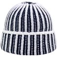 thumbnail image 6 of CoCopeaunts Two-Colors Striped Bucket Hat Color Knitted Fisherman Cap Warm Thickening Fashion Casual Women's Autumn Winter Hats, 6 of 8