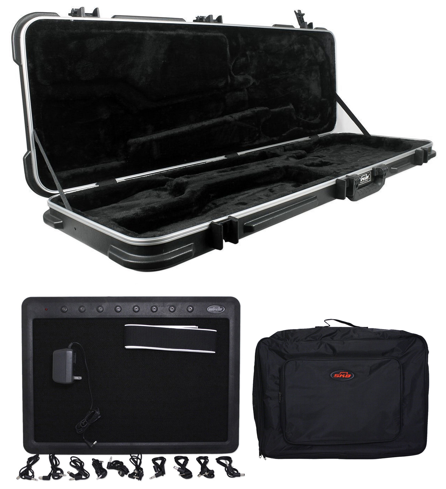 SKB 1SKB44 Universal Electric Bass Guitar HardShell Case+PedalBoard