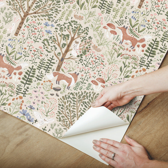 Clara Jean Folklore Forest Peel and Stick Wallpaper - Walmart.com