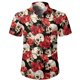 thumbnail image 3 of Camisas de calavera para hombre, camisas casuales de manga corta para hombre, ropa de verano 2024, ropa para hombre, camisas holgadas de gran tamaño con solapa, camisas, 3 of 5