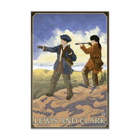 Lewis Gallery - Lewis and Clark - Lantern Press Artwork (8x12 Acrylic Wall Art Gallery Quality)