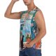 thumbnail image 3 of Fotbe Coastal Cat By The Window Men's Camiseta sin Mangas Estampada para Hombres, Playera Casual para Gimnasio, Entrenamiento, Playa-Small, 3 of 7