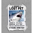 thumbnail image 4 of Reward Lost Pet Poster Adult Heather Gray Crew Neck Short Sleeve Tee-Medium, 4 of 4