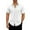 White, variant on Amzcrzy Mens Shirts Csaual Short Sleeve Button Up Shirt Trendy Turndown Collar Dress Shirts Solid Color Beach Vacation Summer Shirts