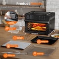 thumbnail image 7 of Air Fryer Toaster Oven Combo, 32QT Large Capacity, 21-in-1 Cooking Functions, 1800W Convection Oven with 360° Rotisserie, 4-Layer Cooking Space, Complete Accessories for Family Daily Use, 7 of 7